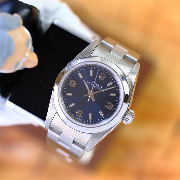 Rolex Oyster Perpetual 24mm Blue Arabic Dial - Picture 3 of 7